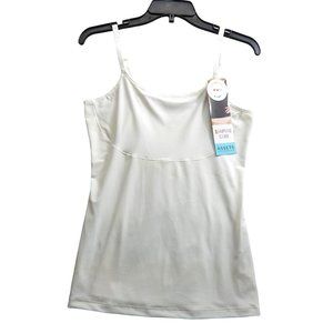 Shaping Cami Size 1X Women's White Assets Shaping Tank Top Total Tummy Control